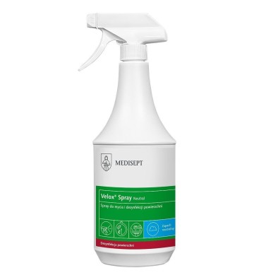 Velox Spray Neutral 1L - Spray zum Reinigen und Desinfizieren von Oberflächen