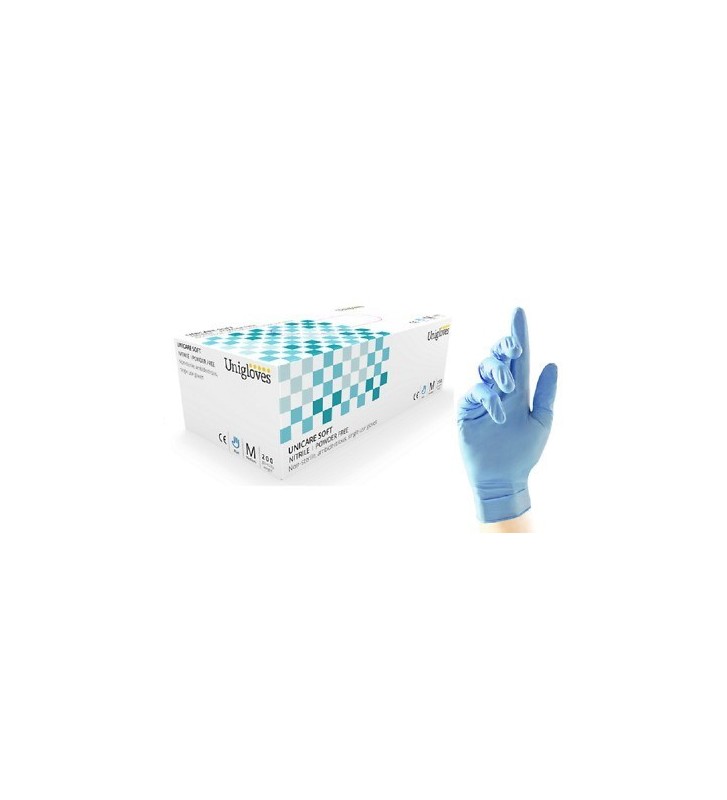 Nitrilové rukavice UNIGLOVES BLUE (M,L) / 200 ks.