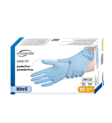 Nitrilové rukavice SAFE FIT S HYGONORM / 200 ks.