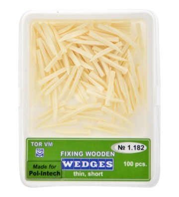 White wooden wedges  / 100pcs.